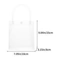 thumbnail image 3 of Transparent Gift Bag Buckle Packaging Bag Waterproof Plastic Tote Bag (L), 3 of 6