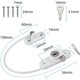 thumbnail image 2 of Cerradura de seguridad para ventana de 4 piezas, cerradura de puerta de seguridad para ventana con llave para niño bebé, cerradura de cable antirrobo, restrictor de puerta corrediza, ventana de acero inoxidable con tornillos (blanco) Rojo Verde, 2 of 5