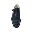 thumbnail image 3 of Men's Giovanni Shoes High Quality Leather Monk Strap Buckle AMATO Navy, 3 of 8