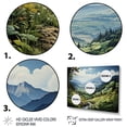 thumbnail image 3 of Designart "Countryside Mountain Vista Collage II" Landscapes Floater Framed Wall Decor, 3 of 7
