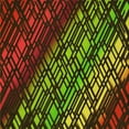 thumbnail image 1 of Ahgly Tapis d'Intérieur Lavable en Machine Carré Rouge Nuit Transitionnel, 5 Pieds Carré, 1 of 7