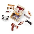 thumbnail image 1 of WJCA Emotion Learning Puzzle for Toddlers with Expressive Animal Faces, Shape Matching Game for Early Childhood Development & Motor Skill Practice, Educational Toy for Preschool Kids, Natural Wood Fin, 1 of 8