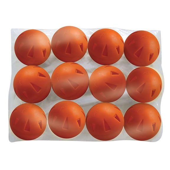 Champro Brute Poly Ball 9" Baseball/Softball Box of 12 Hole Type Orange CBB50