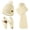 Beige, variant on FZ FANTASTIC ZONE Womens Winter Warm Beanie Hats Long Scarf Touchscreen Gloves Set Knit Neck Scarves Skull Caps with Fleece Gifts for Womem Beigewhite