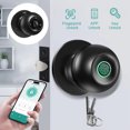 Smart Door knob,DFITO Fingerprint Smart Lock Biometric Door knob with
