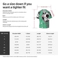 thumbnail image 4 of KLL BALL INSIDE THE NET GOAL Print Men's Shirt Short Sleeve Button Down Summer Cuba Beach Shirts- 3X-Large, 4 of 5