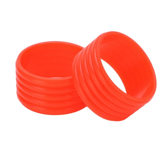 Demonsen Poignée de Raquette de Tennis Anneau Extensible, 2 Pcs/ensemble Poignée de Raquette de Tennis Silicone Absorption de la Sueur Fixation de Surgrappe de Tennis, Anneau de Fixation de Raquette de Tennis