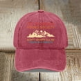 thumbnail image 2 of TIEVOSA Casquette de Randonnée Amusante Colorée Rétro Imprimée Casquette de Baseball Classique Ajustable (Rouge), 2 of 6