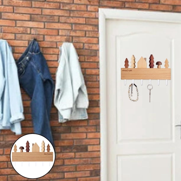 Ganchos para llaves BLESIY organizador decorativo para pared blanco
