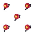 thumbnail image 1 of Eigraketly Bicicleta pequeña campana hierro plástico flor campana inteligente decorativa ciclismo alarma Type6 NO6, 1 of 6