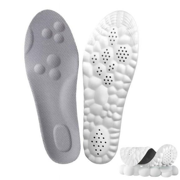 Insoles for Women Man,Cloud insoles for Men Women,4D Cloud Soles for Men Soft Memory Foam Cushioning Insoles - Trim to Fit Steppers Insoles
