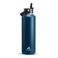 thumbnail image 1 of Botella de agua POWCAN con aislamiento de acero inoxidable, 710 ml, azul índigo, 1 of 9