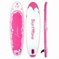 thumbnail image 3 of Paddle Board 11'x34"x6", Inflatable Stand Up Paddle Board with Premium SUP Paddle Board Accessories, Fun Water Inflatable Paddle Board for Adults and Youth, Pink+White, 3 of 6
