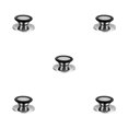 thumbnail image 3 of Justharion Universal Stainless Steel Pot Cover Knob Kitchen Nonslip Pan Lid Handle Grip Cookware Kitchenware Upgrade Modified Black Small 5Set, 3 of 6