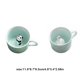 thumbnail image 3 of Wosthever Animales Café Childen Tazas de cerámica con asa Taza Novedad Navidad Té Jugo Leche Drinkware Regalo Novia Juegos de servir café y té conejo, 3 of 6