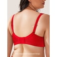 thumbnail image 2 of Wingslove Women's Plus Size Full Coverage Minimizer Bra Wirefree Non Padded for Everyday Comfort, Red 44H, 2 of 5