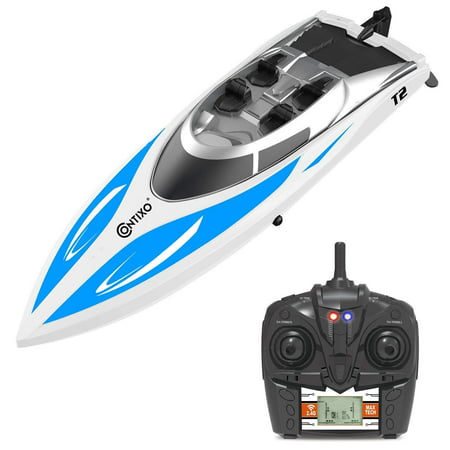 Contixo T2 RC Remote Control Racing Boat | High-Speed Pool Toy Ship