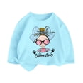 thumbnail image 1 of WEAIXIMIUNG Vêtements pour Enfants 9-10 Filles T-Shirt Décontracté Imprimé à Col Rond 4-6 Ans, 1 of 3