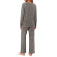 thumbnail image 4 of Weekease Two Piece Pajama Sets for Women V Neck Button up Tops Drawstring Pants Casual Lounge Set with Pockets, 4 of 8