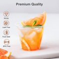 thumbnail image 4 of MY 100 Pack 9 oz Clear Plastic Cups, Sturdy & Food Safe Disposable Plastic Cups for Wine Cocktail Punch, 4 of 7