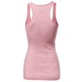 thumbnail image 2 of FashionOutfit Women's Basic Solid Ribbed Racerback Sleeveless Tank Tops, 2 of 4