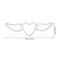 thumbnail image 6 of Fyydes Wall Decoration Neon Lights Heart Shaped Wings Neon Sign Heart Shaped Neon Light Safe Energy Saving Dual Power Heart Shaped Wings Neon Sign for Valentine's Day Wedding, 6 of 10