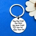 thumbnail image 2 of Nurse Appreciation Keychain Nurse Retirement Gift They Never Forget How You Make Them Feel Keyring Nurse Coworker Leaving Gifts Retirement Gift for Doctor Nurse RN Colleague Goodbye Farewell Gifts, 2 of 4