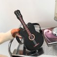 thumbnail image 1 of Bolso de hombro de cuero de PU para mujer, bolso bandolera creativo, mochila escolar (negro, 1 of 8