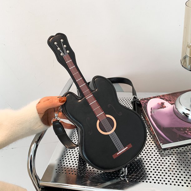 Bolso de hombro de cuero de PU para mujer, bolso bandolera creativo, mochila escolar (negro