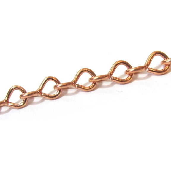 17 Gauge Jack Chain Solid Copper 5.39Wx11.1Lmm 10'Hank