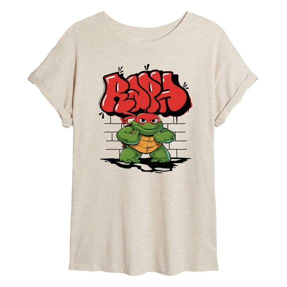 Teenage Mutant Ninja Turtles Mutant Mayhem - Baby Raph Graphic - Women's Oversized T-Shirt
