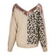 thumbnail image 5 of Gibobby Sueter para mujer invierno casual Suéter con cuello en V para mujer Top Lentejuelas Estampado de Temperamento Suéter de manga larga Suéter informal(Caqui,G), 5 of 5