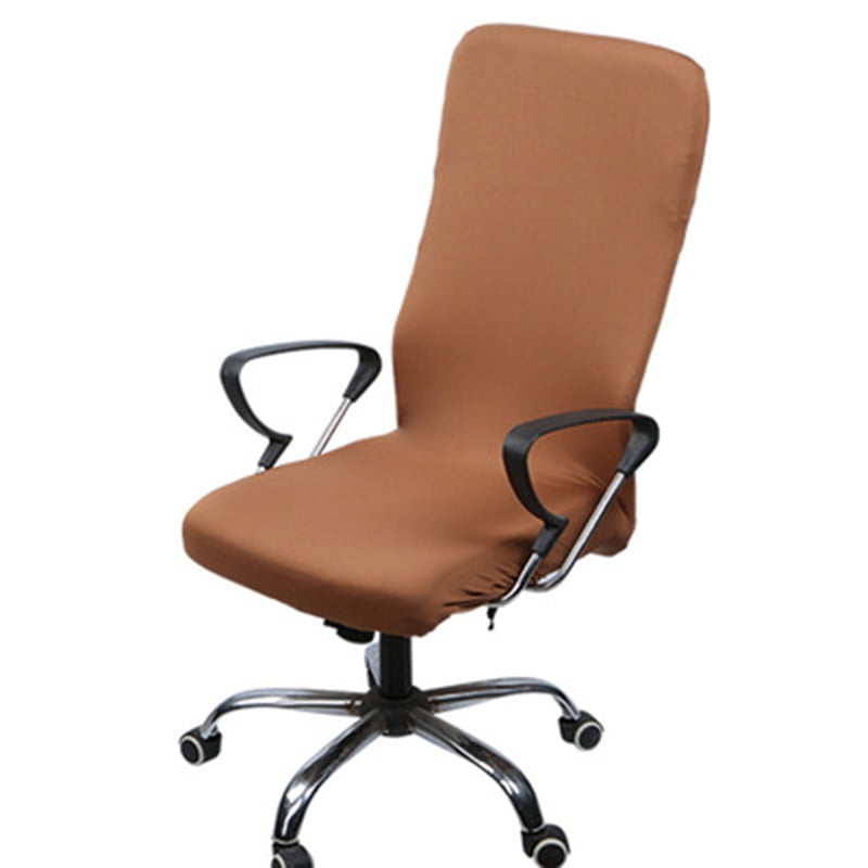 Office Swivel Chair Cover Protector Elastic Solid Color Slipcover w