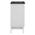 thumbnail image 3 of Sink Vanity Cabinet, Wood, White Black, Modern Contemporary Urban Design, Hotel Bedroom Bathroom Master Suite Guest, 3 of 10