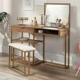 thumbnail image 4 of Sauder International Lux Engineered Wood Vanity in Sindoori Mango/Natural Finish, 4 of 13