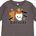 thumbnail image 4 of Inktastic 1st Birthday with Ghost and Bats Halloween Boys or Girls Long Sleeve Toddler T-Shirt, 4 of 5