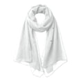 thumbnail image 4 of Fashion Solid Color Cover Up for Women Summer Loose Fit Flowy Sun Pullover Scarf Style Swimwear Swimwear Cover Up(White.), 4 of 5