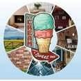 thumbnail image 4 of "Enjoy Ice Cream Vintage Metal Tin Sign Retro Ice Cream Plaque Poster Metal Wall Decorative Tin Signs for Home Cold Drink Shop Restaurant Coffee Shop Club Bar Decoration, 4 of 6