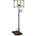 thumbnail image 1 of Soozier Portable Basketball Hoop, 6ft-7ft Height Adjustable with Wheels, 1 of 9