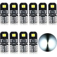 thumbnail image 1 of Bombillas LED T10 CANBUS de 12 V, blancas, sin polaridad, diseñadas para W5W, para interior de coche, luces de matrícula y domo [Clase energética A+], 1 of 5