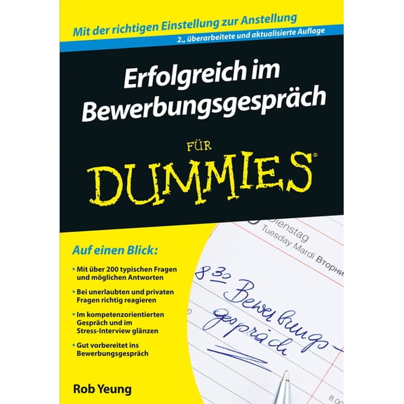 Erfolgreich im Bewerbungsgespräch für Dummies, (Paperback)