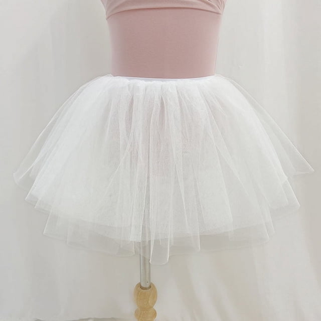 Falda de gasa de encaje de longitud media para niñas Falda para niñas Falda de princesa Falda de baile Falda de tul para retrato de estudio fotográfico