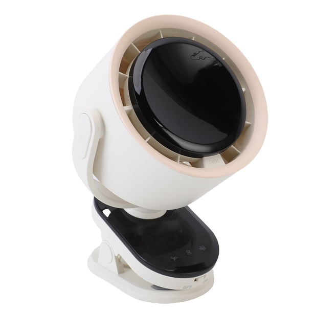 Ventilador De Abrazadera De Escritorio, Oscilación Automática USB Recargable 100 Velocidades Ventilador De Refrigeración Silencioso 35 DB De Bajo Ruido Para Dormitorio Sala De