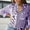 Purple, variant on MORTTIC Women's Solid Color Striped Long Sleeve Shirt - Pointed Lapel Collar with Chest Pocket, Non-Stretch Elegant Top