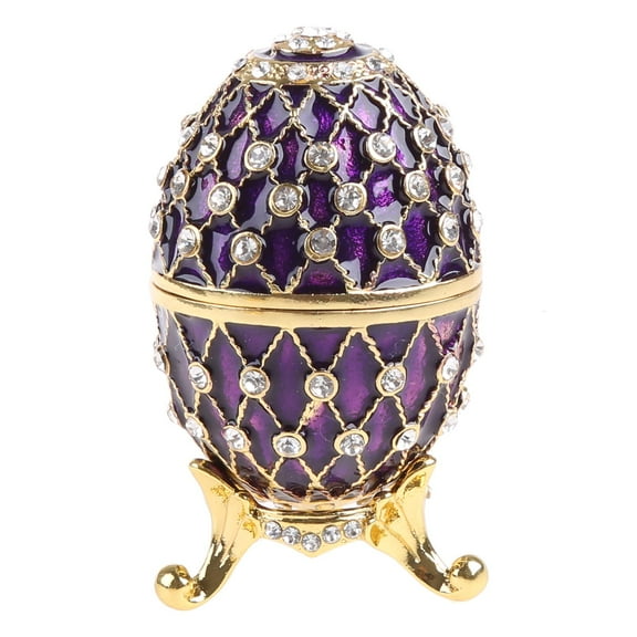 WE-POLUJ Personalized Egg Jewelry Box Enameled Decorative Trinket Holder Home Decor