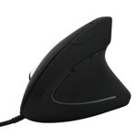 Anker Souris verticale ergonomique, optique USB Fils & Wireless 2.4GHz+BT, Design confortable pour la maison/bureau/gaming, Plug & Jouer, compatible avec Windows, noir