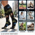 thumbnail image 7 of 6 Pairs Compression Socks for Women and Men,20-30 mmHg Circulation Support for Nursing Travel Athletic Cycling Running, 7 of 7