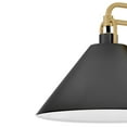 thumbnail image 3 of 84430LCB-BK Lark Milo - 5W 1 LED Small Wall Sconce-9.25 Inches Tall and 9 Inches Wide-Lacquered Brass/Black Finish, 3 of 10