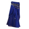 thumbnail image 3 of Vestido de danza del vientre Colcomx para mujer Falda de danza del vientre Azul real, 3 of 7