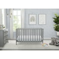 thumbnail image 3 of Delta Children Heartland 4-in-1 Convertible Crib, Greenguard Gold Certified, Gray, 3 of 11